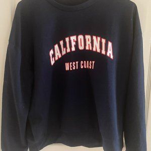 Shein California West Coast Long Sleeve Sweatshirt